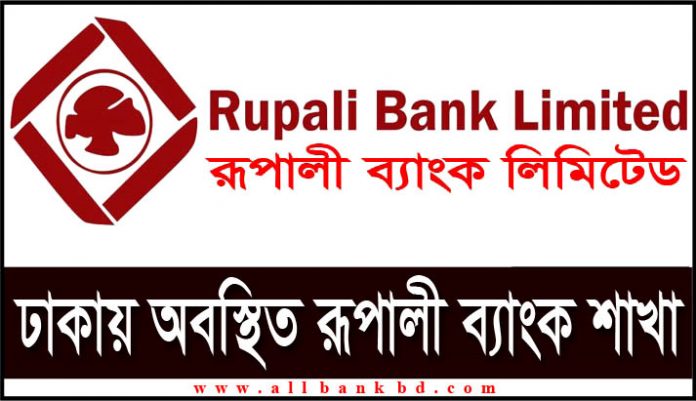 Rupali Bank Branches in Dhaka